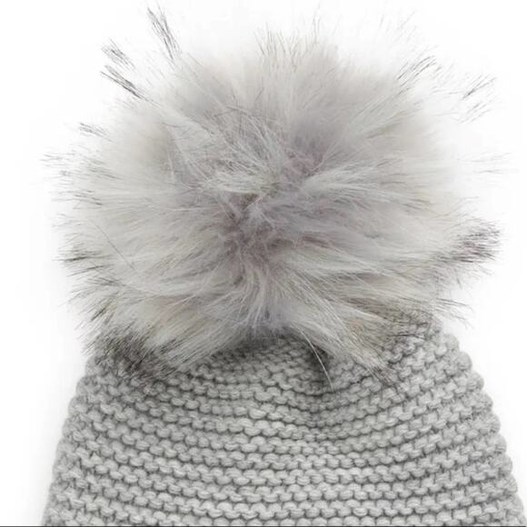 Kyi Kyi Faux Fur Beanie in Gray New - Picture 4 of 6